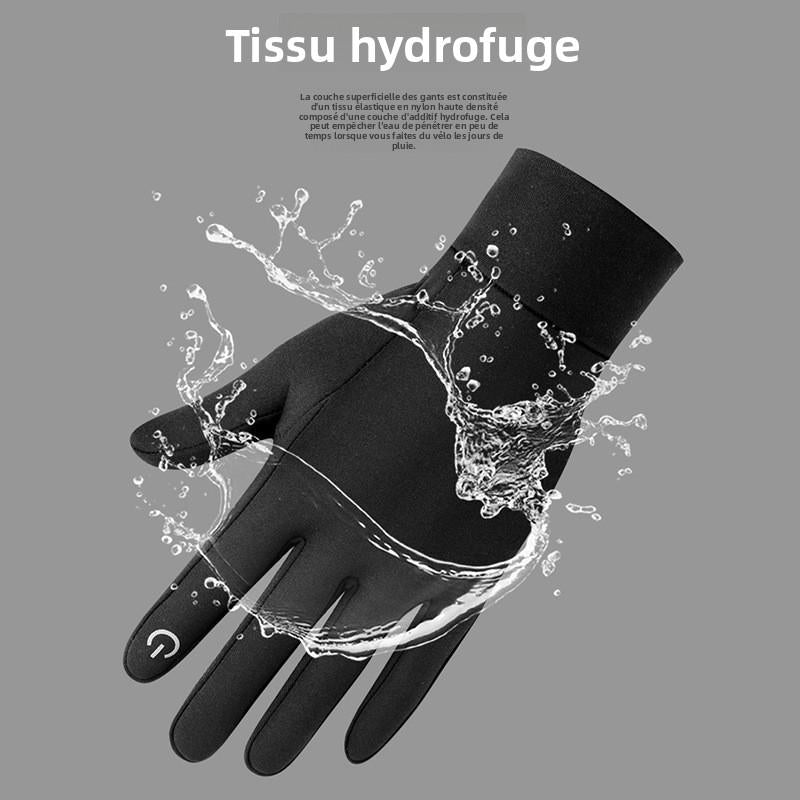 Gants Hiver Tactiles Unisexe   Chauds Polaires, Antivent & Imperméables pour Cyclisme, Ski  Moto & Sports Extérieurs