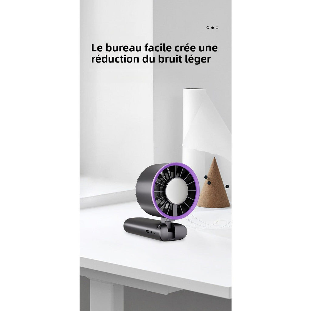 Ventilateur de Bureau Pliable 2025 | Refroidissement Silencieux & Réglage 100 Niveaux