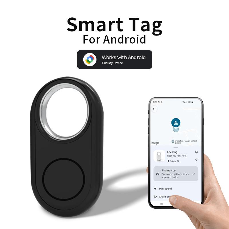 Smart Tag gtag12 – Traceur Bluetooth Android, Localisation Objets, Sonore, Compact et Léger, Pile Remplaçable