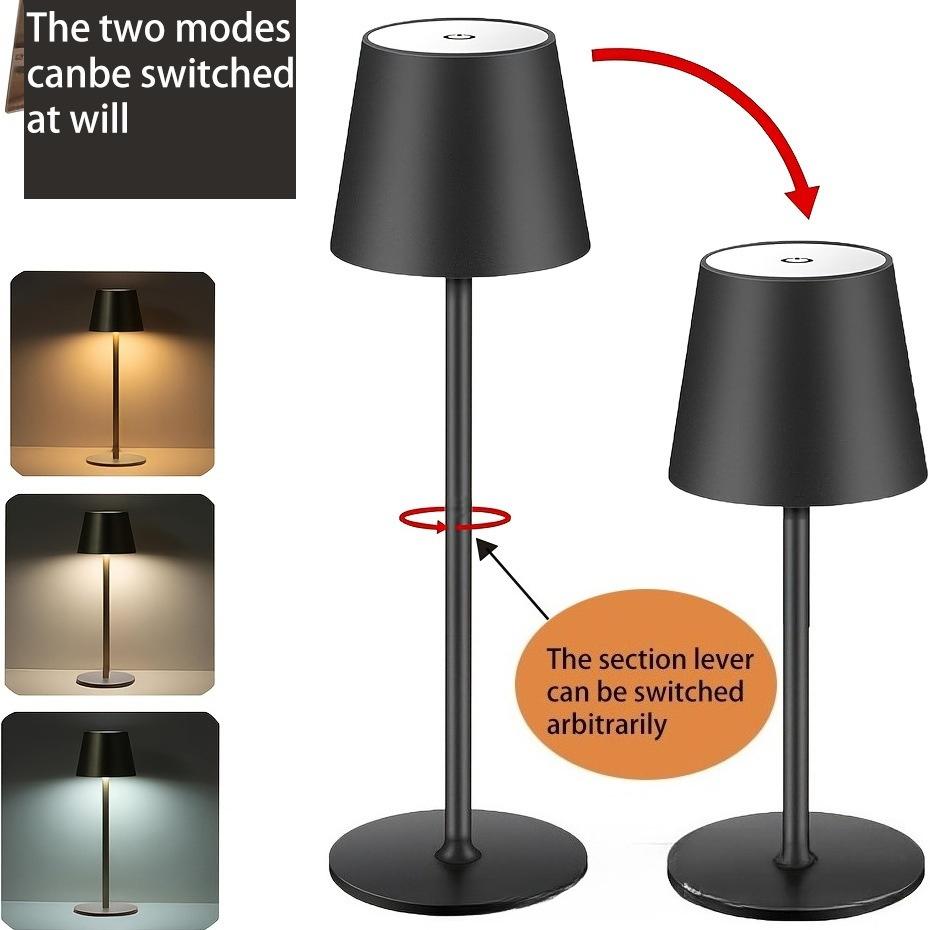 Lampe de table LED design dorée – Rechargeable sans fil | Éclairage moderne et élégant