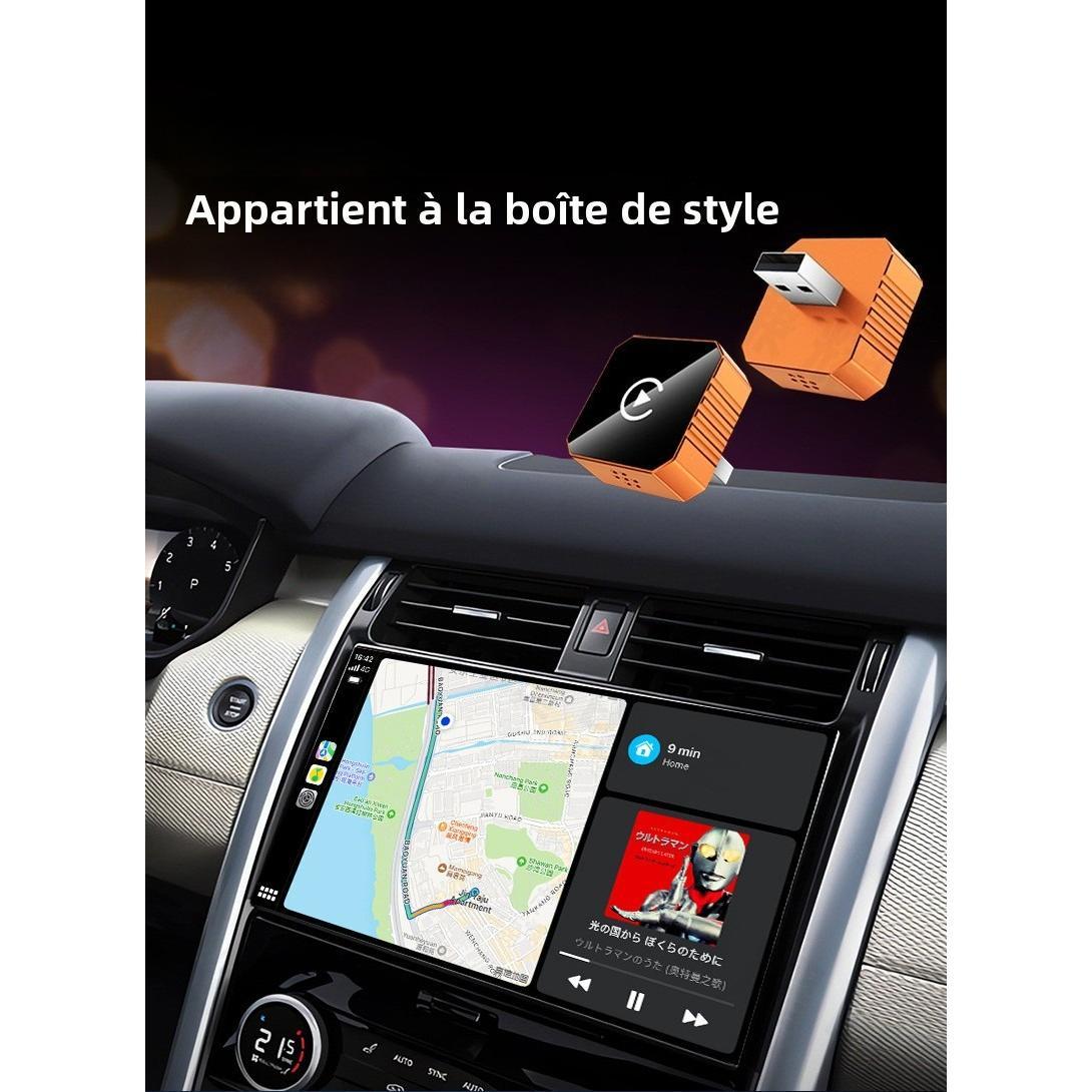 CarPlay Sans Fil 2-en-1 - Module Intelligent Auto - Compatible Apple CarPlay & Android Auto - Plug & Play