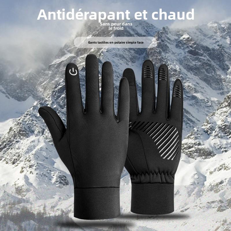 Gants Hiver Tactiles Unisexe   Chauds Polaires, Antivent & Imperméables pour Cyclisme, Ski  Moto & Sports Extérieurs