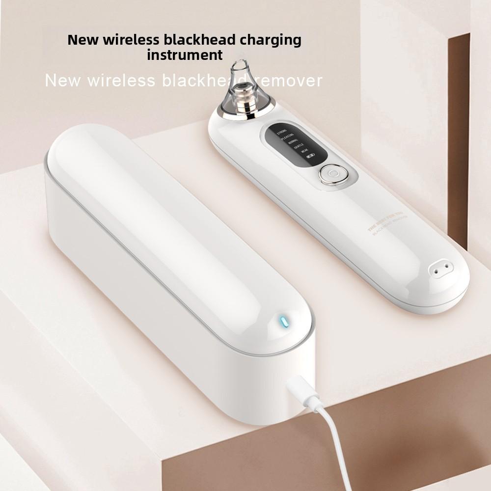 Aspirateur de Points Noirs Rechargeable – 5 Modes | 65 kPa | Station de Charge Sans Fil