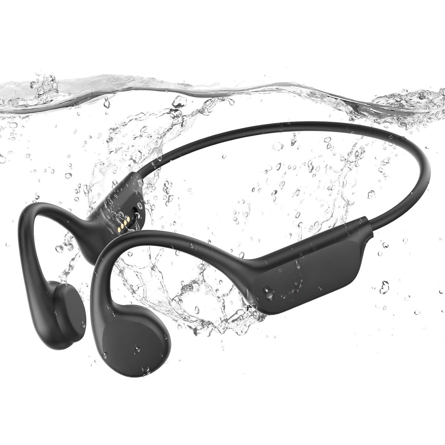 Écouteurs Bluetooth 5.3 à Conduction Osseuse IP68 avec Mémoire 32Go – Natation & Sport