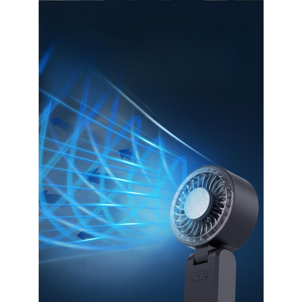 Cross-border new products, high-speed folding, handheld small fan, semiconductor ice compress refrigeration, portable household electric fan, high wind
