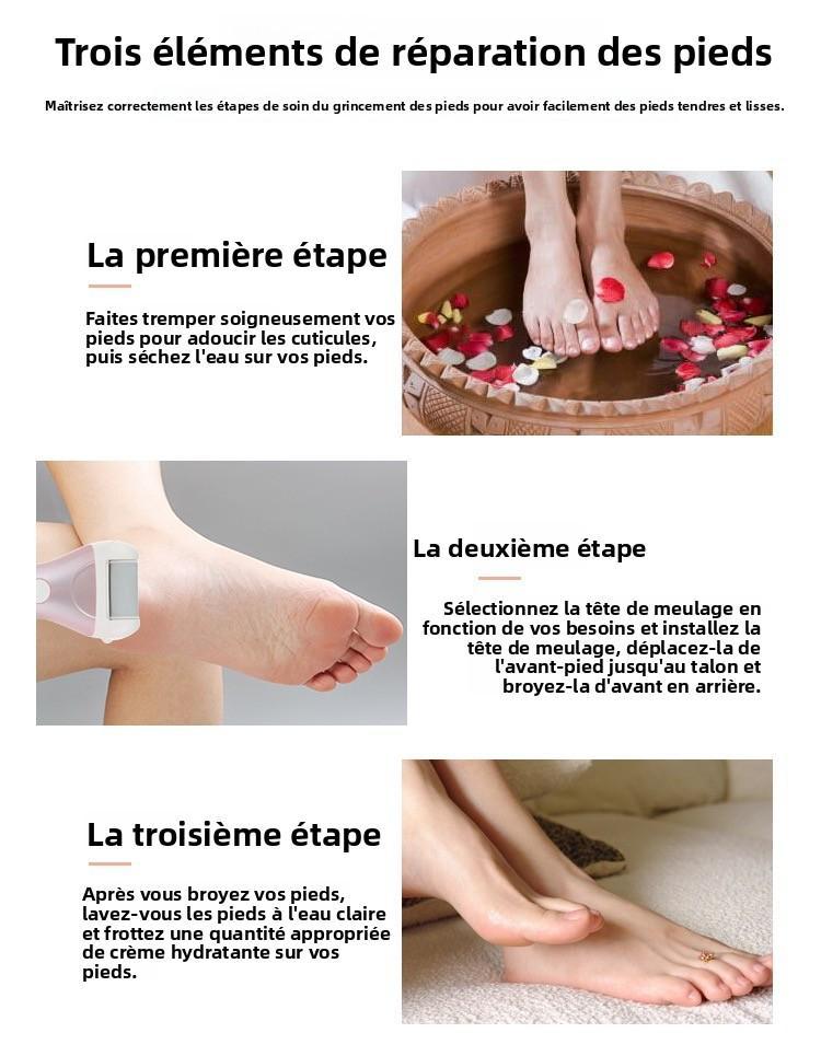 Brosse Électrique Pour Les Pieds Automatique Pour Éliminer Les Peaux Mortes Pour Hommes Et Femmes