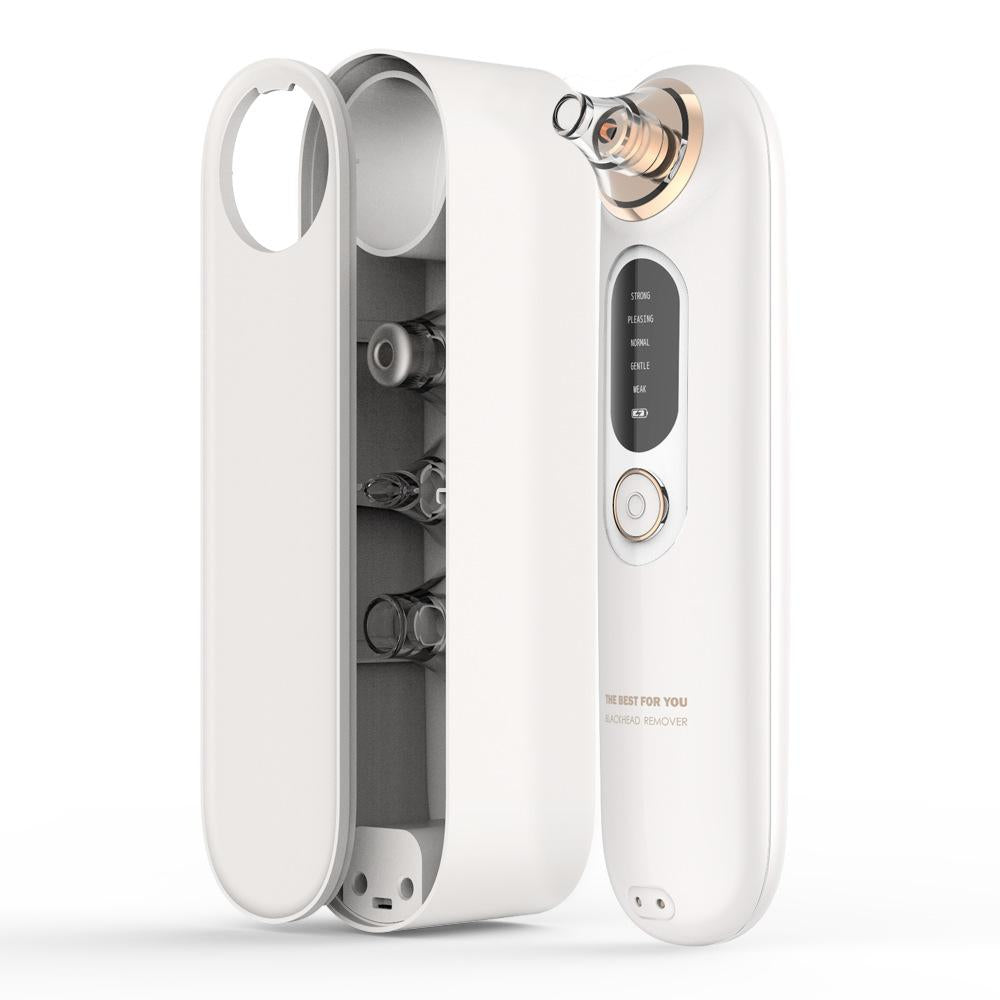 Aspirateur de Points Noirs Rechargeable – 5 Modes | 65 kPa | Station de Charge Sans Fil