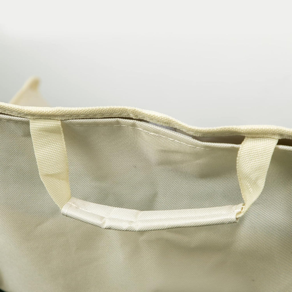 Chaise de Camping Pliable avec Sac de Transport et Pochette latérale Compact Ultra légère adaptée au Camping, à la Plage, au Barbecue, à la pêche - Beige