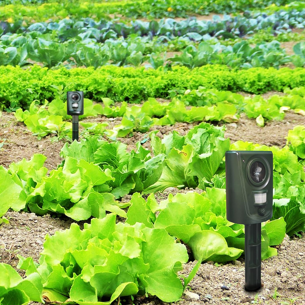 Répulsif à Ultrasons à Piles Répulsif Chats Répulsif Animaux Répulsif Ultrasonique Répulsif à Ultrasons Multi-Fréquence 16-60KHz IPX4