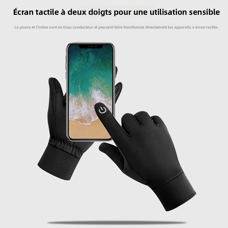 Gants Hiver Tactiles Unisexe   Chauds Polaires, Antivent & Imperméables pour Cyclisme, Ski  Moto & Sports Extérieurs