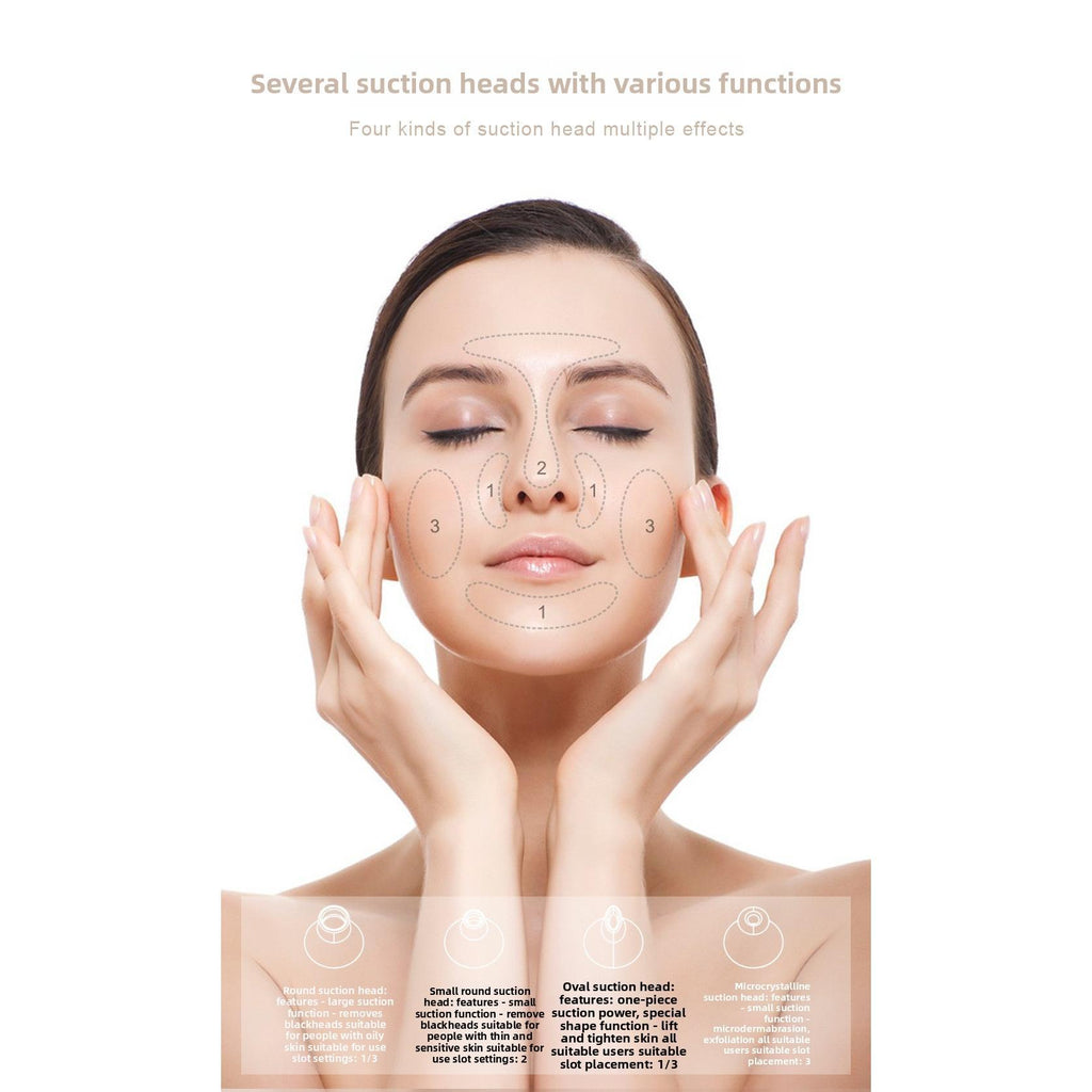 Aspirateur de Points Noirs Rechargeable – 5 Modes | 65 kPa | Station de Charge Sans Fil