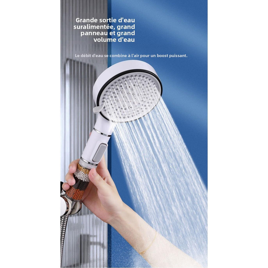 Pommeau de Douche à Main Haute Pression avec Filtre – Grand Panneau, Économiseur d’Eau