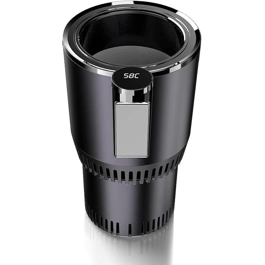 Chiyyak Car Drinks Cooler and Warmer, Cup Cooling and Heating Portable Car Fridge Electric Cooling Cup Mini Cooler Beer Water Milk Drink