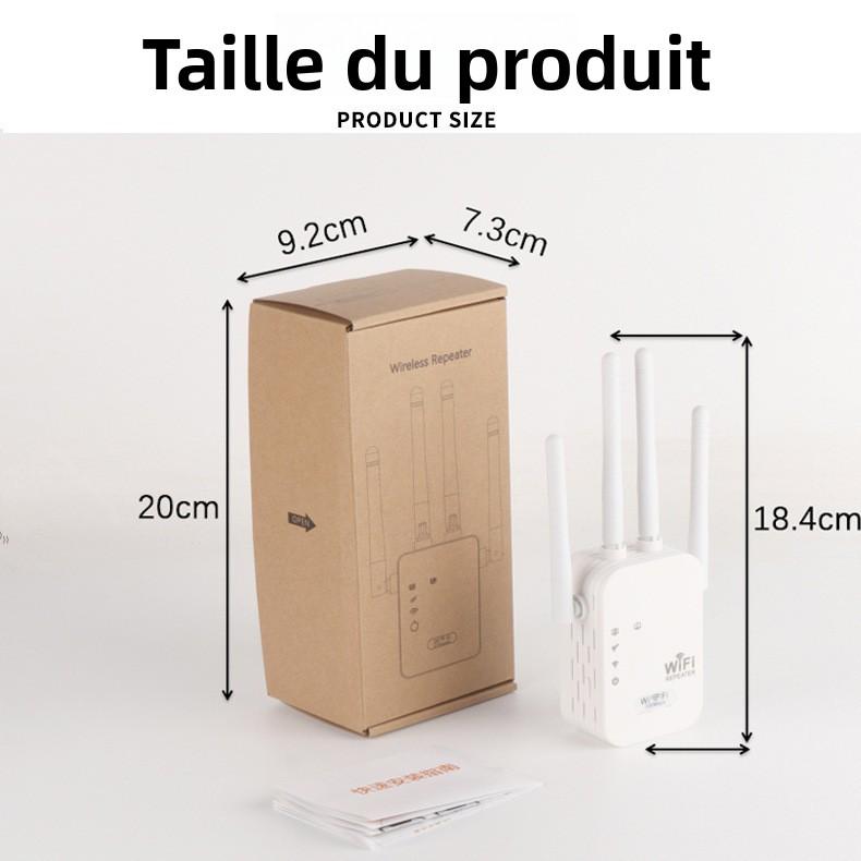 Répéteur WiFi 1200 Mbps double bande 2.4G / 5.8G