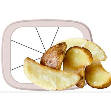Coupe-frites multifonction, idéal pour préparer des frites maison, également adapté pour couper les légumes, tomates et pommes.