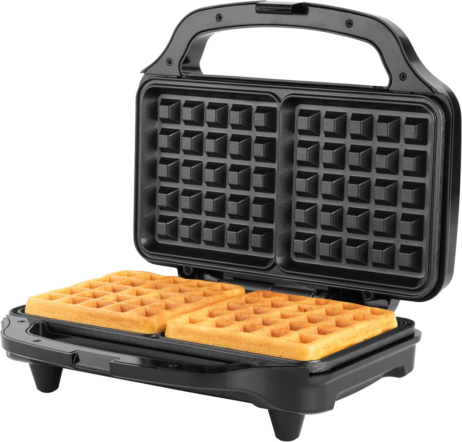 Mini Gaufrier Rond, Machine à Gaufres Électrique Antiadhésif 550W, Plaque de 11.5 cm, Design Compact avec Voyants Lumineux, Gaufrier Vert Pastel, Idéal pour Petit-Déjeuner et Goûter Familial