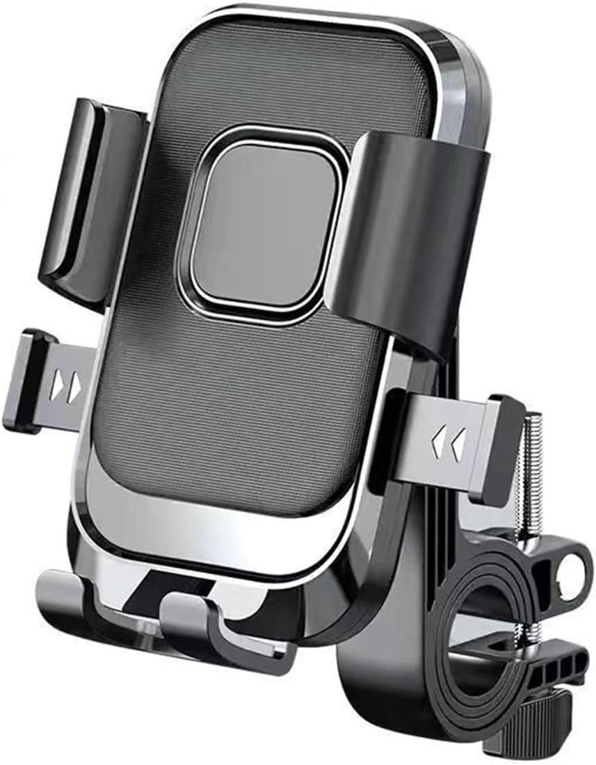 Support Téléphone Portable Moto Pour Harley-Davidson Standard 2000-2024,Protection Antivol Anti-Vibration Moto Téléphone Portable Support Accessoires Décoratifs,Black