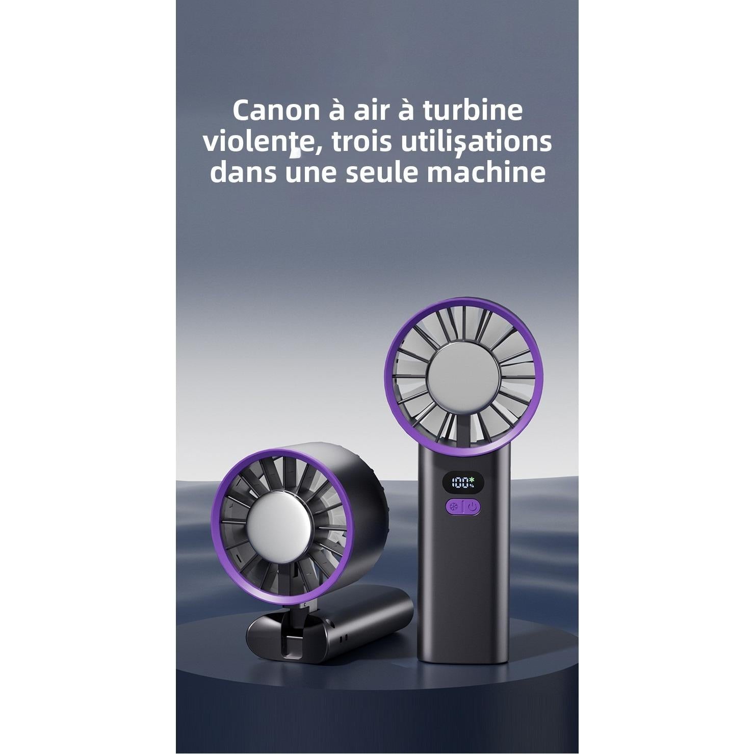 Ventilateur de Bureau Pliable 2025 | Refroidissement Silencieux & Réglage 100 Niveaux