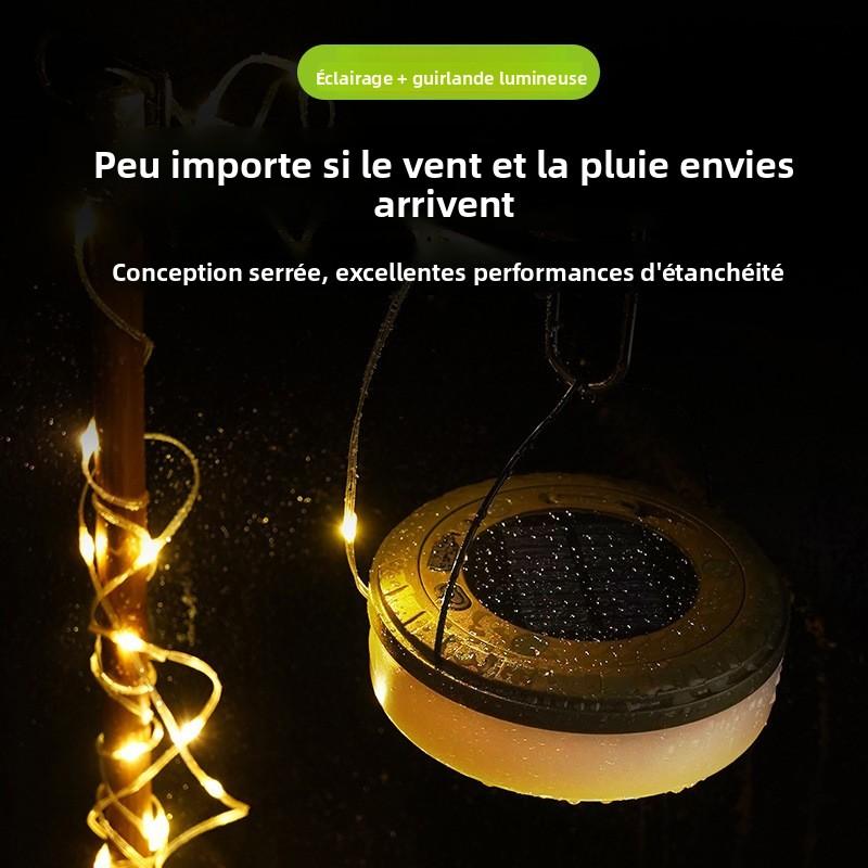 Lampe Solaire Multifonction Camping & Guirlande LED