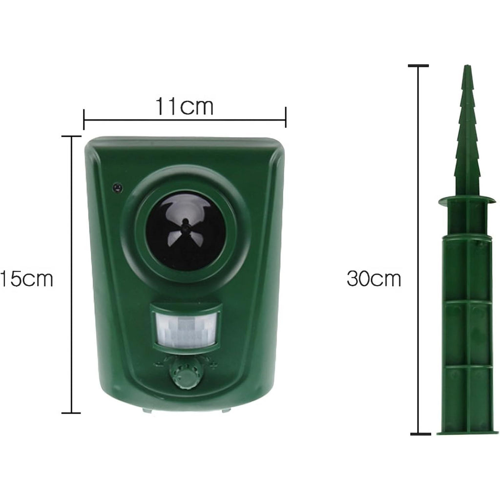 Répulsif à Ultrasons à Piles Répulsif Chats Répulsif Animaux Répulsif Ultrasonique Répulsif à Ultrasons Multi-Fréquence 16-60KHz IPX4