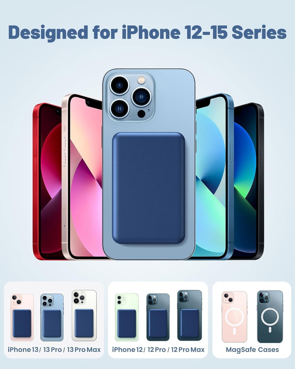 MAGNETIC WIRELESS BATTERY PACK – 10,000MAH POWER BANK WITH DIGITAL DISPLAY