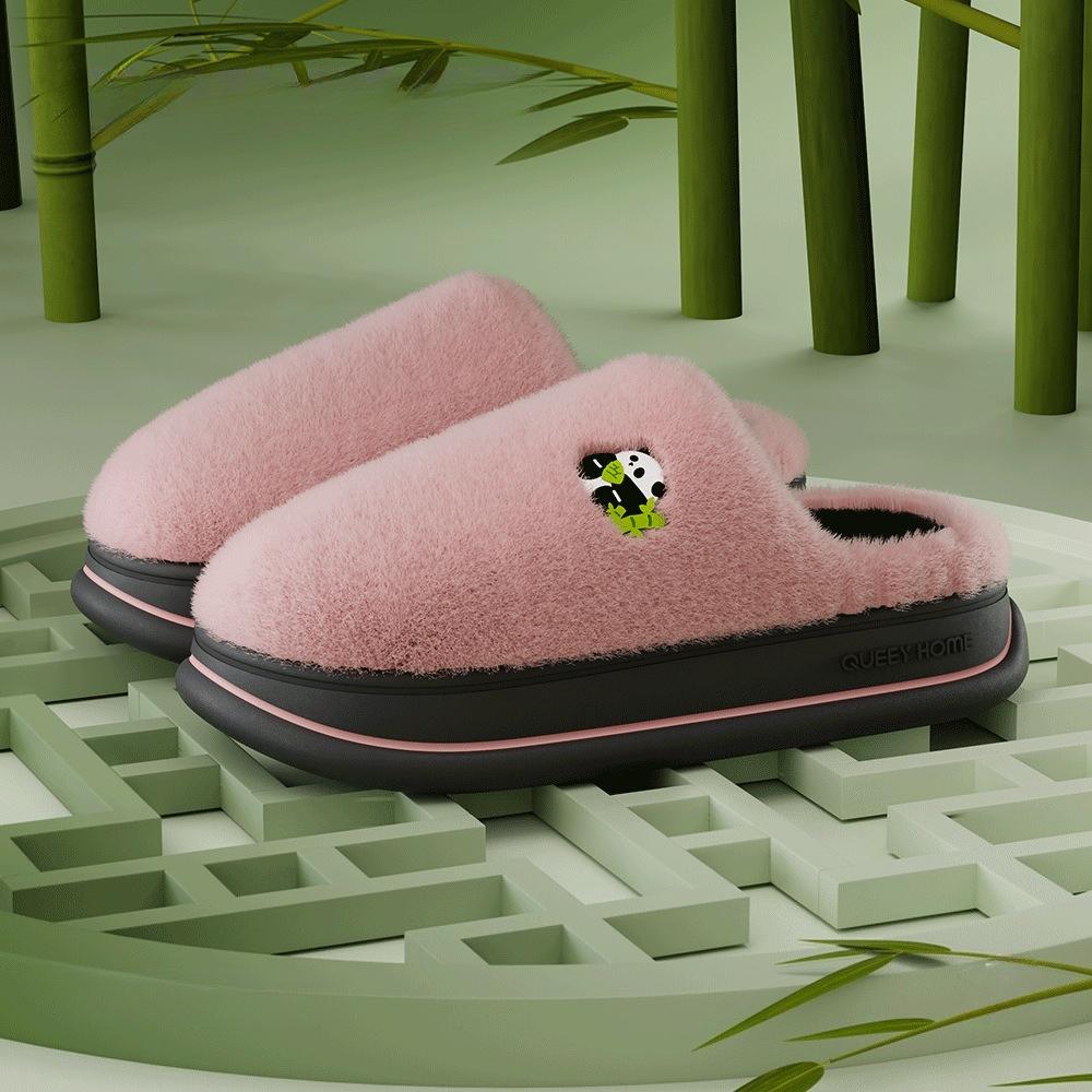 Chaussons Femme Nouveauté Automne-Hiver – Chauds en Peluche Douce, Antidérapants, Confortables pour la Maison