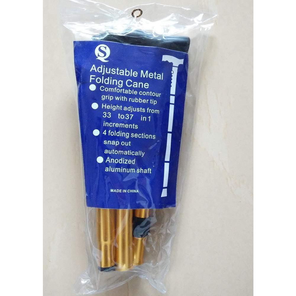 Canne de Marche Pliante, Canne légère et réglable avec bâton de randonnée de Voyage, Meilleur Cadeau pour Hommes et Femmes âgés, béquilles