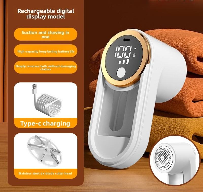 Tondeuse à Bouloches – Rechargeable et Portable, Avec Affichage Numérique