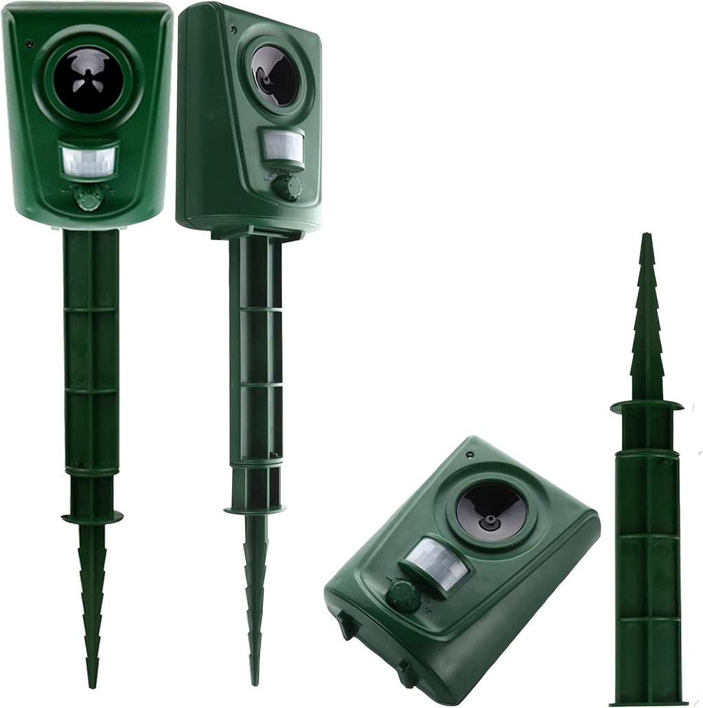 Répulsif à Ultrasons à Piles Répulsif Chats Répulsif Animaux Répulsif Ultrasonique Répulsif à Ultrasons Multi-Fréquence 16-60KHz IPX4