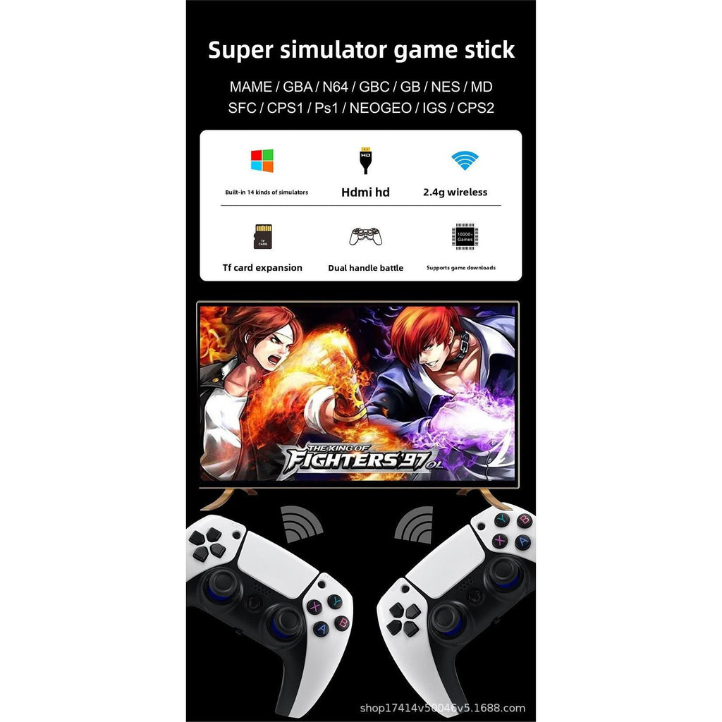 Console de Jeux Rétro M15 – 4K HDMI + 2 Manettes Sans Fil