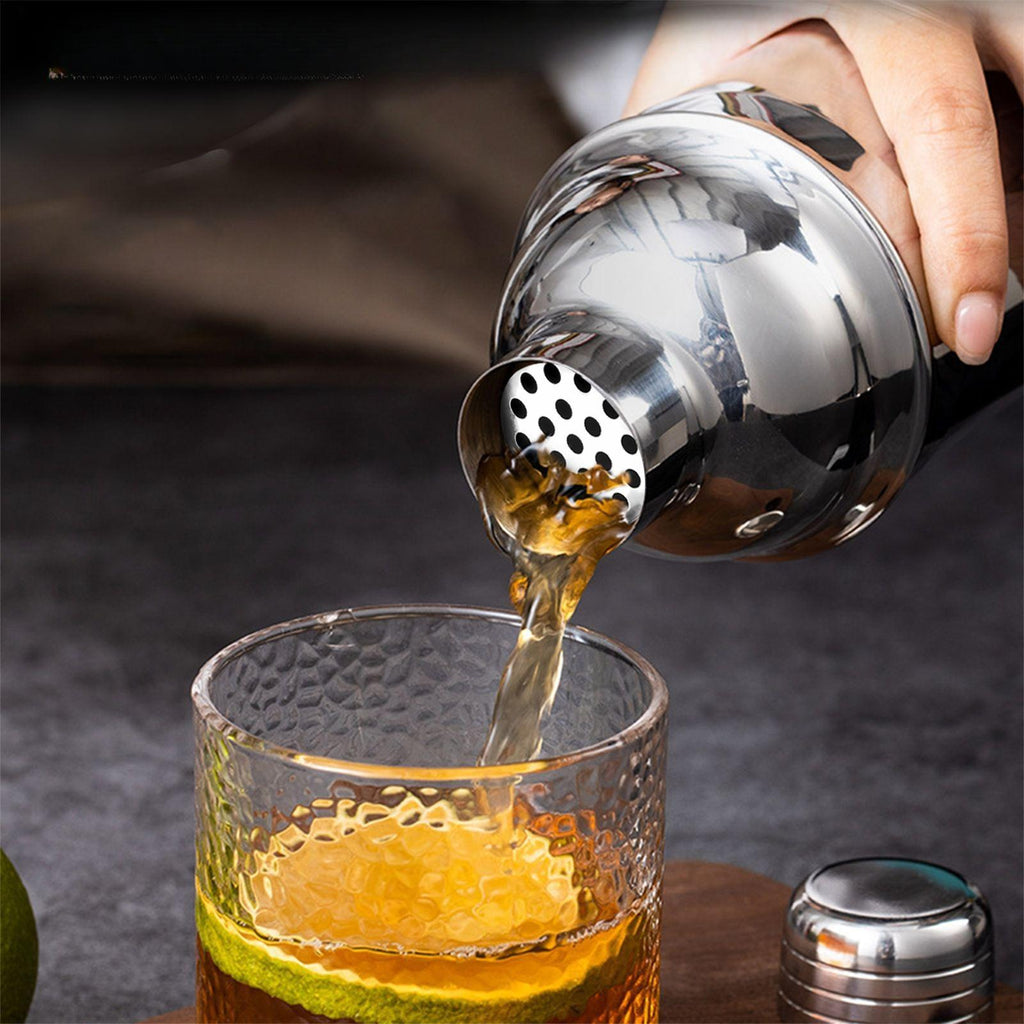 Kit Cocktail Professionnel 20 pcs – Set de Mixologie en Acier Inoxydable avec Support