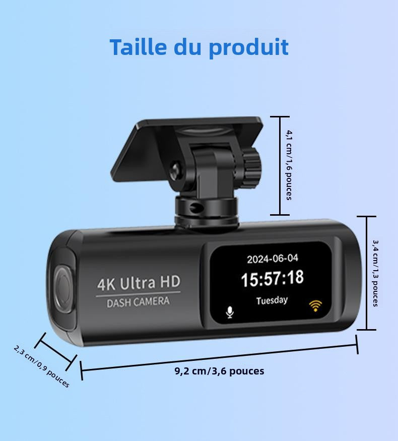 Caméra de Voiture 4K Ultra HD